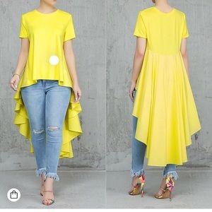 YELLOW HIGH LOW TOP MED LARGE